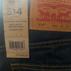 Levi's Boy’s Straight Leg Jeans - Dark Wash